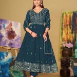 Georgette Rama Anarkali Suit