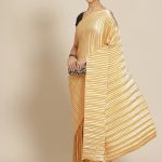 Satin Silk Golden Saree