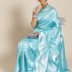 Sky Traditional Jacquard Silk Saree