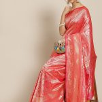 Pink Banarasi Saree