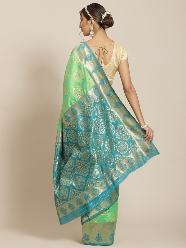 Green Jacquard Silk Saree