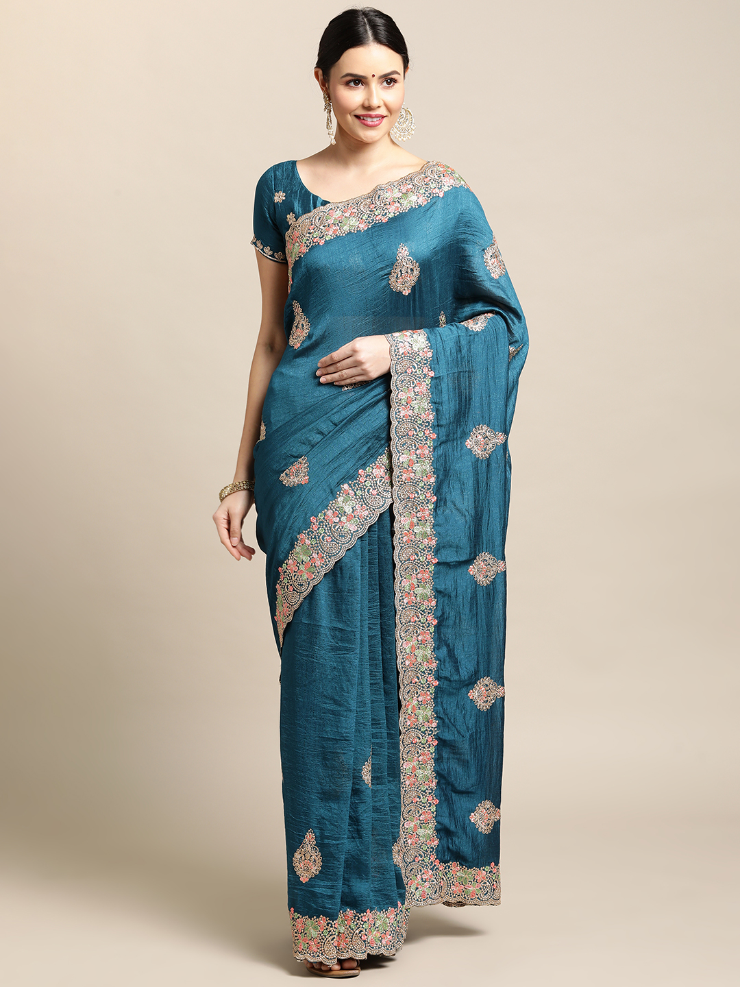 Rangoli Silk Rama Saree