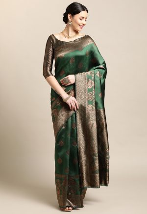 Stylish Green Saree