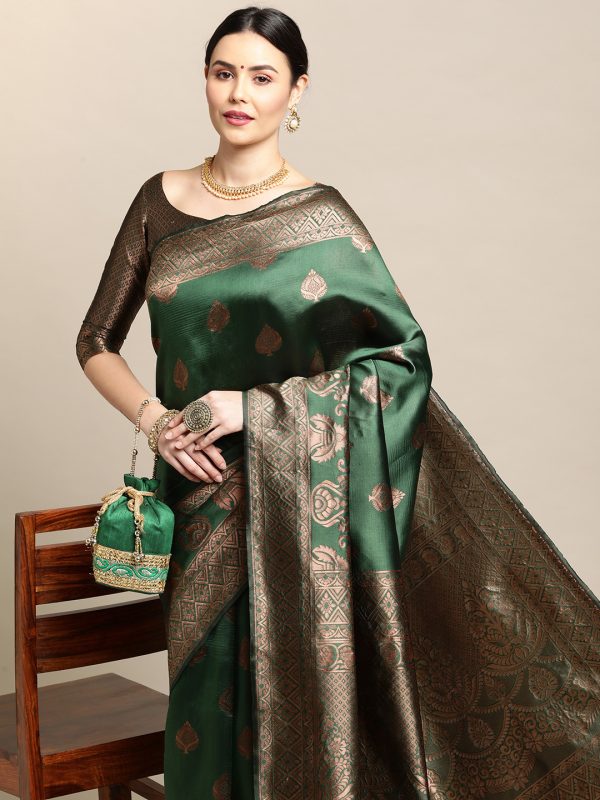 Stylish Green Saree