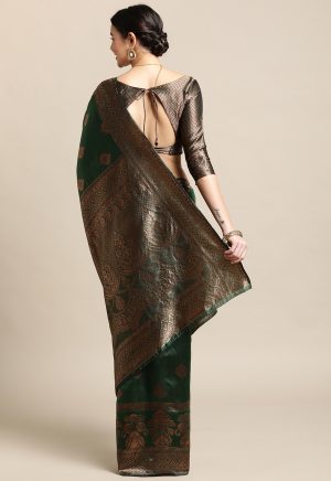 Stylish Green Saree