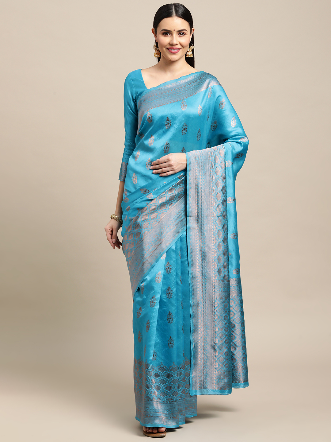 Stylish Firoji Saree