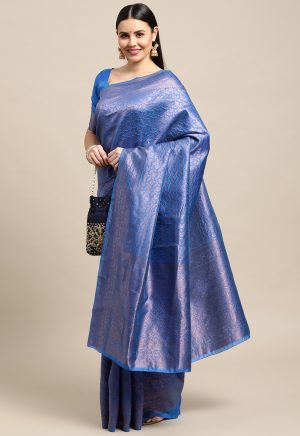 Stylish Blue Saree