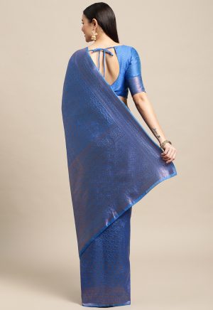 Stylish Blue Saree