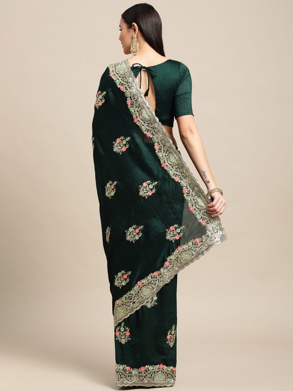 Green Rangoli Silk Saree