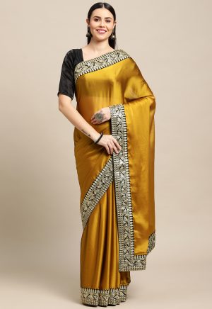 Rangoli Silk Yellow Saree