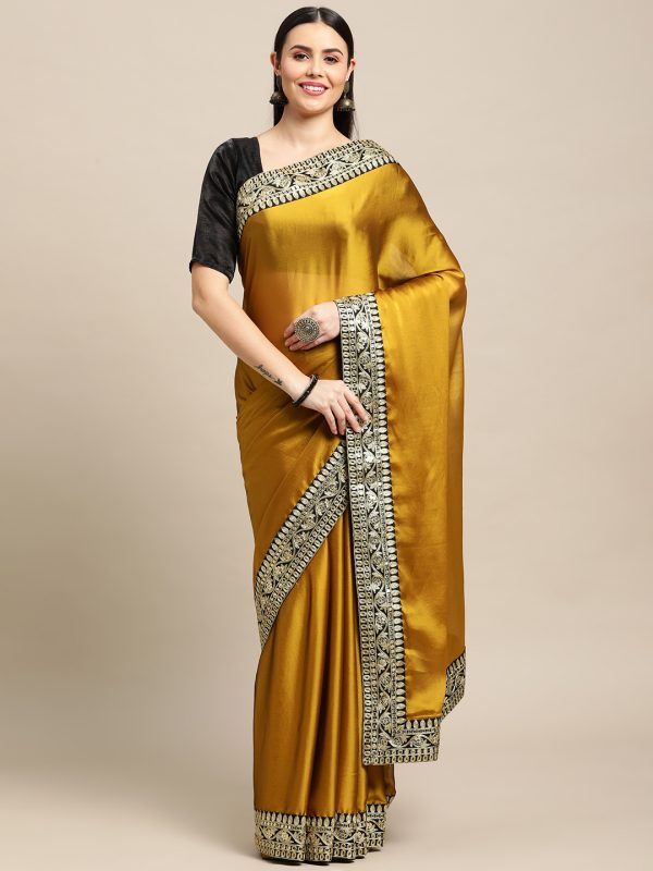 Rangoli Silk Yellow Saree