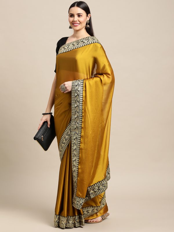 Rangoli Silk Yellow Saree