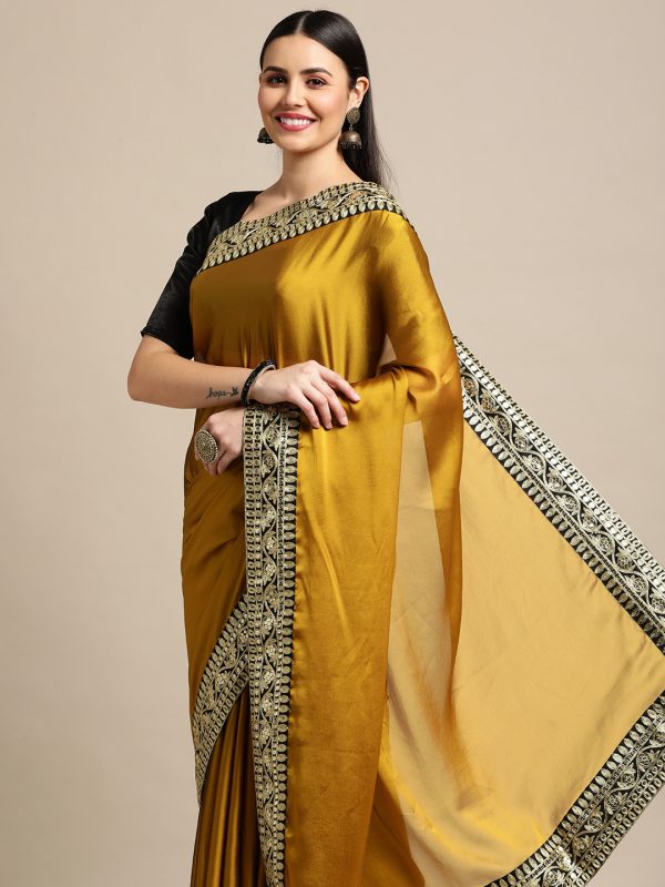 Rangoli Silk Yellow Saree