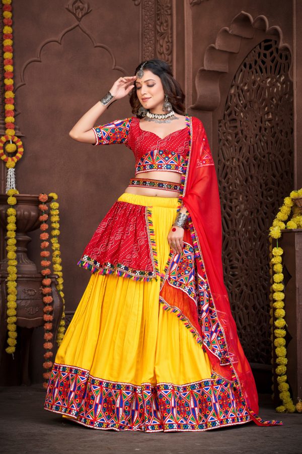 Embroidered Red Lehenga Choli