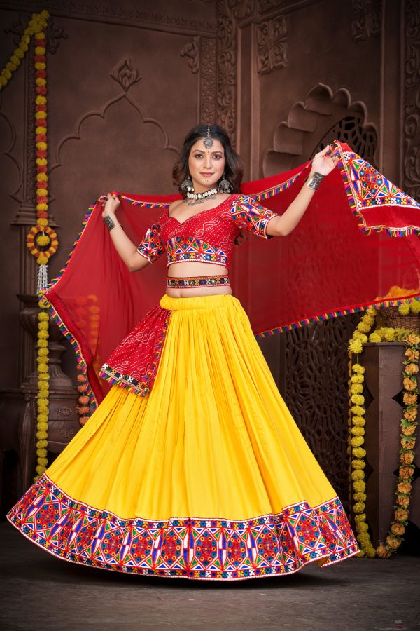 Embroidered Red Lehenga Choli