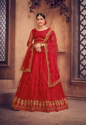 Red Wedding Lehenga