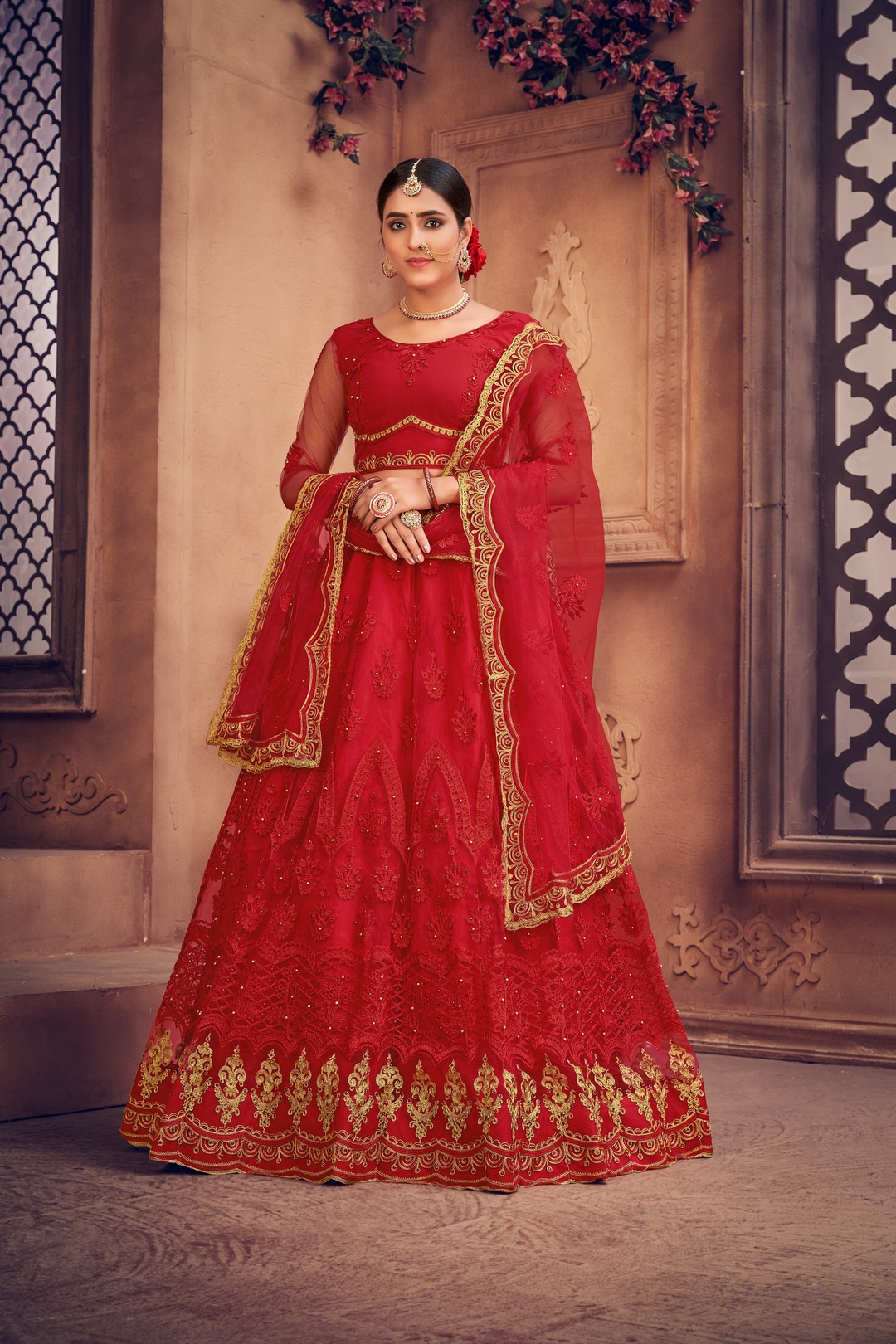 Red Wedding Lehenga