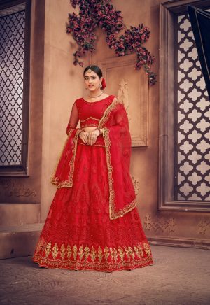 Red Wedding Lehenga