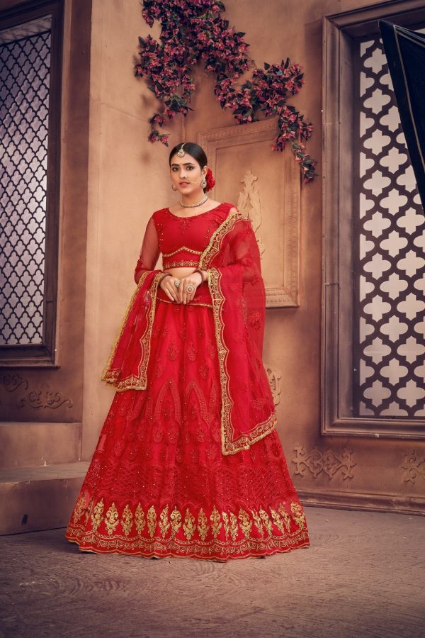 Red Wedding Lehenga