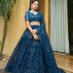 Embroidery Work Rama Lehenga Choli