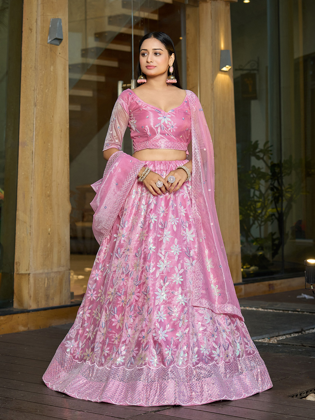 Net Lehenga Choli