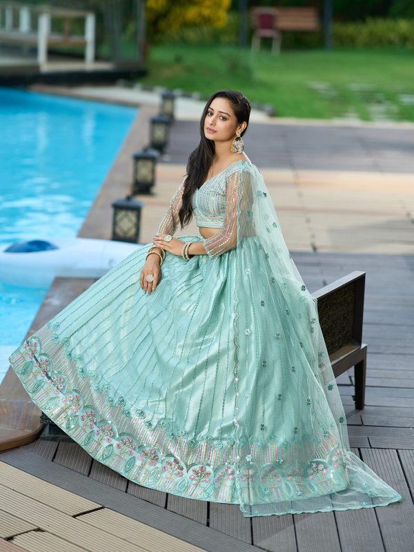 Net Pista Lehenga Choli