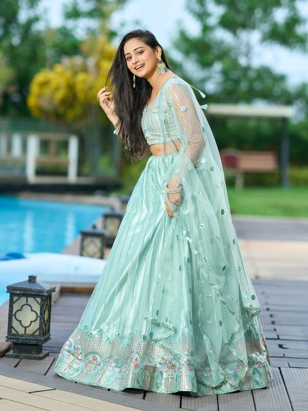 Net Pista Lehenga Choli