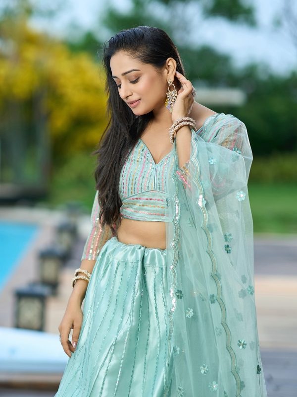 Net Pista Lehenga Choli