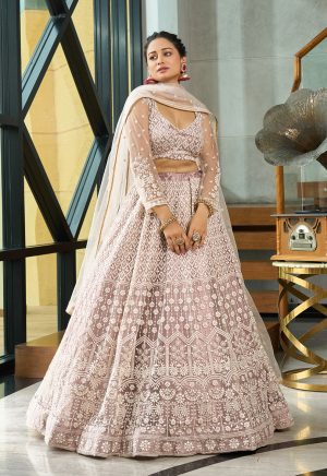 Designer Beige Lehenga Choli