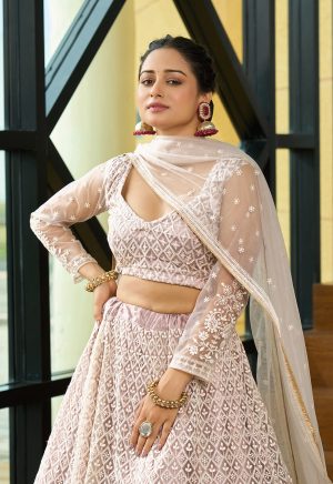 Designer Beige Lehenga Choli