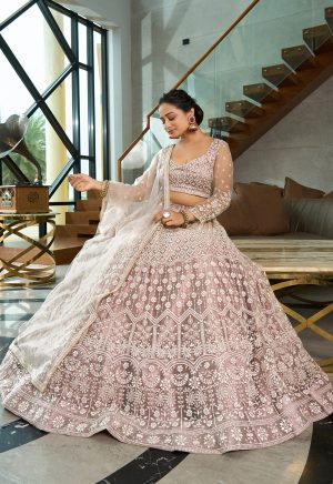 Designer Beige Lehenga Choli