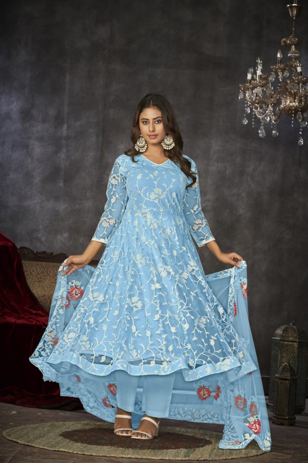 Sky Net Anarkali Suit