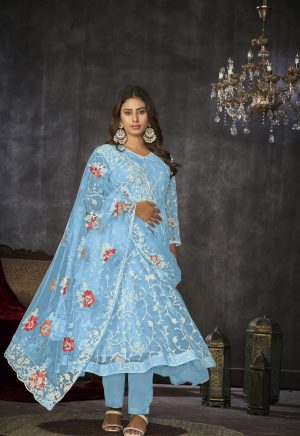 Sky Net Anarkali Suit