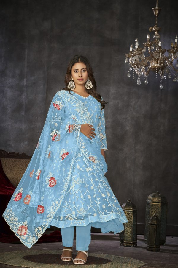 Sky Net Anarkali Suit