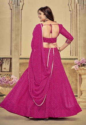 Pink Navratri Special Lehenga Choli