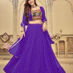 Purple Navratri Special Lehenga Choli