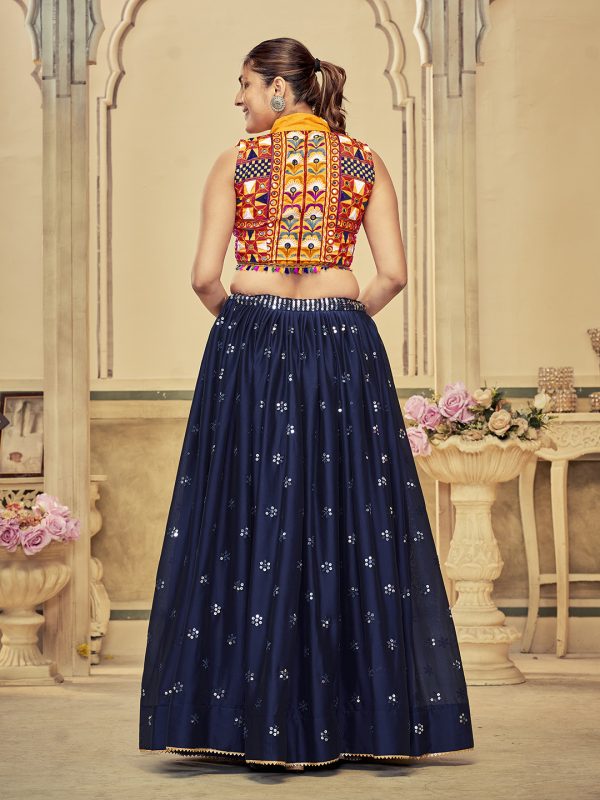 Blue Navratri Special Lehenga Choli