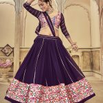 Purple Navratri Special Lehenga Choli