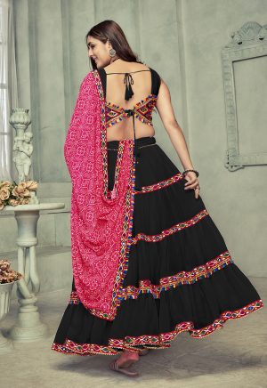 Black Navratri Special Lehenga Choli