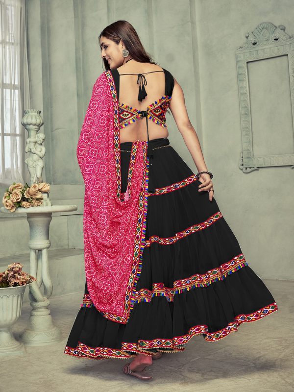 Black Navratri Special Lehenga Choli