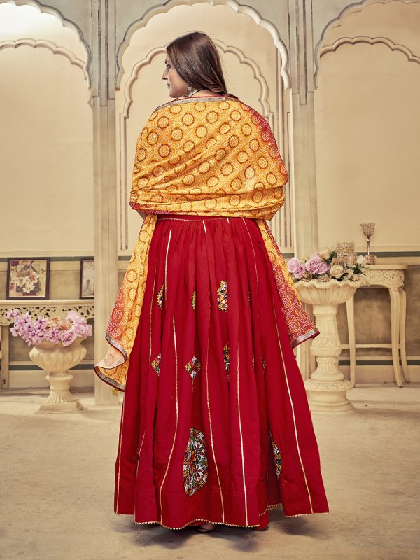 Maroon Navratri Special Lehenga Choli