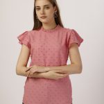 Round Collar Pink Top