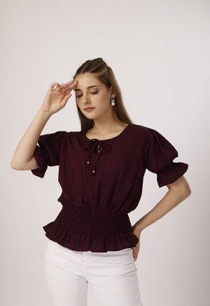 Cotton Purple Top