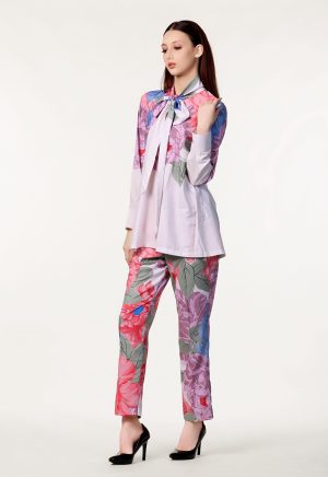 Multicolor Designer Floral Fantasy Co-ord Set - Image 4