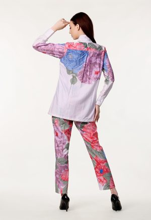 Multicolor Designer Floral Fantasy Co-ord Set - Image 5