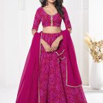 Printed Pink Lehenga Choli