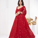 Red Georgette Lehenga Choli