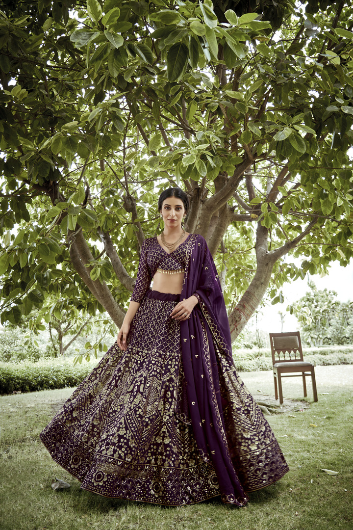 Purple Color Lehenga Choli