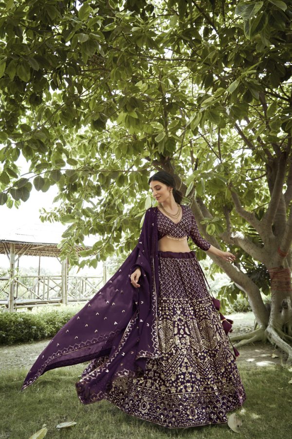 Purple Color Lehenga Choli