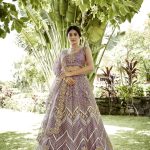 Net Purple Lehenga Choli